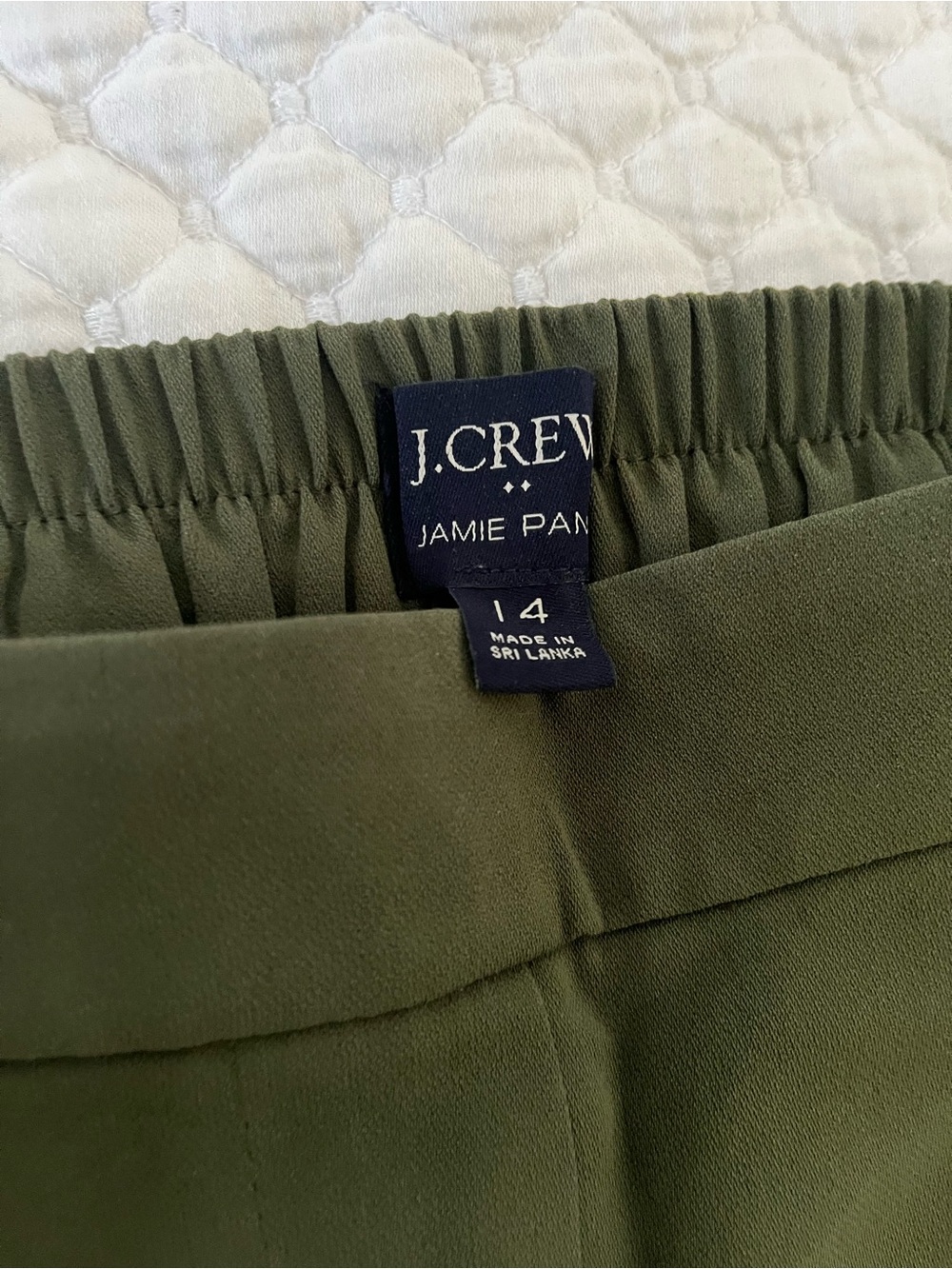 J. Crew Jamie Pant in Olive